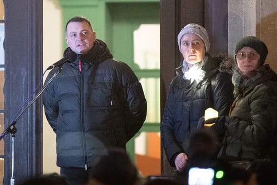 Landrat Udo Witschas bei einer Rede (Archivbild): Seine Äußerungen zur Unterbringen von Flüchtlingen stießen auf Ablehnung bei der Bundes-CDU.