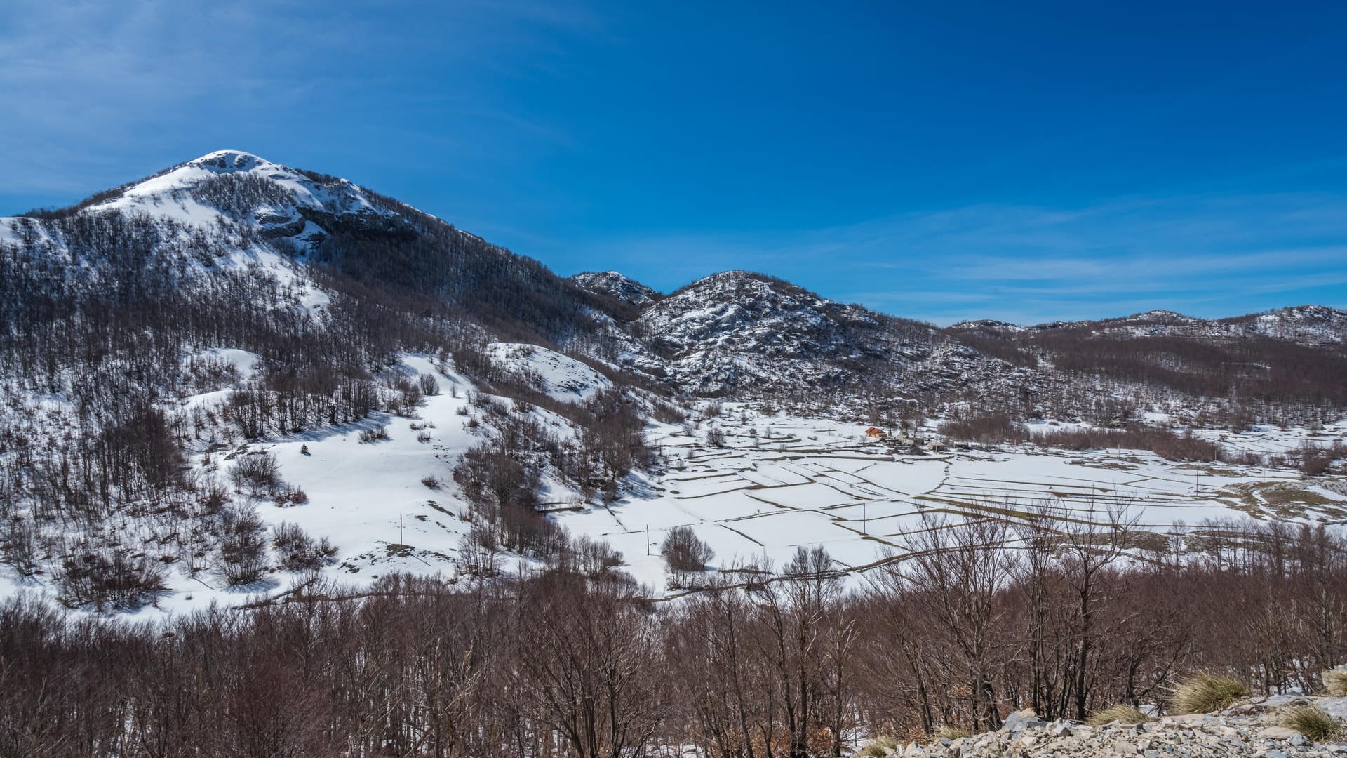 Berglandschaft Montenegro (Symbolbild): Ein Rekordwert an Minusgraden ist verzeichnet worden.