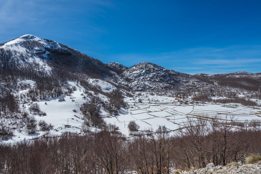 Berglandschaft Montenegro (Symbolbild): Ein Rekordwert an Minusgraden ist verzeichnet worden.