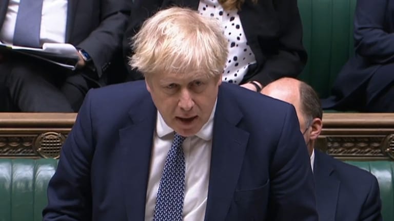 Der britische Premierminister Johnson informiert das Parlament über den Stand der Verhandlungen in der Ukraine-Krise: "härter als alles bisher Dagewesene".