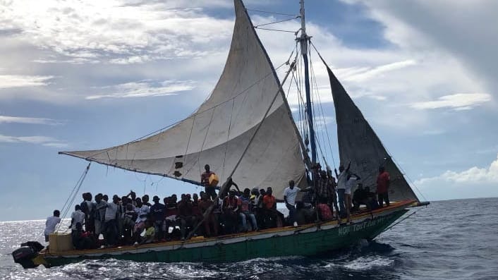 Mit Booten wie diesem versuchen Menschen, in die USA zu gelangen (Archivbild): Vor der Küste Floridas ist nun ein Schiff gesunken. Mit Booten wie diesem versuchen Menschen, in die USA zu gelangen (Archivbild): Vor der Küste Floridas ist nun ein Schiff gesunken.