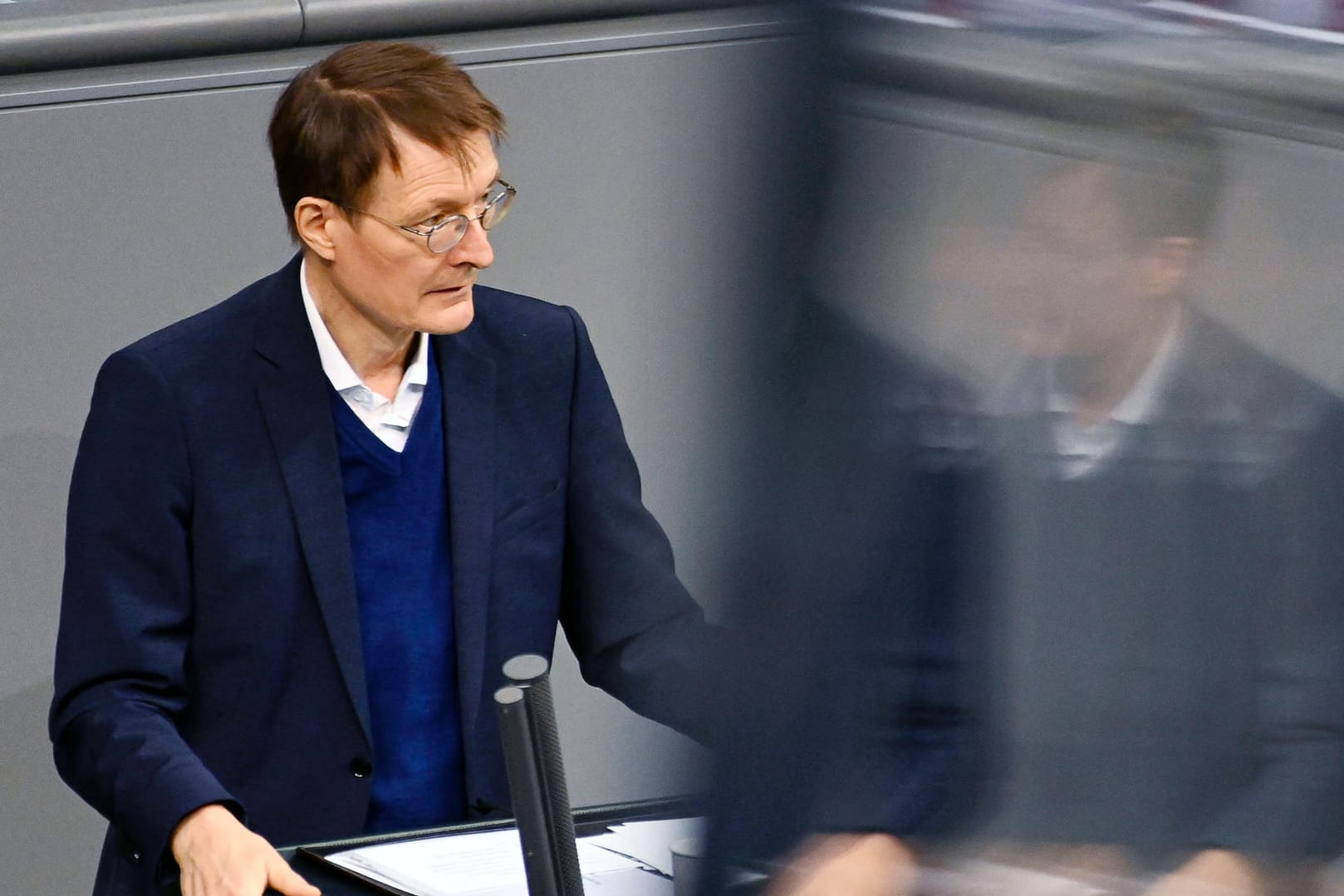 Karl Lauterbach: Im Bundestag wird an diesem Mittwoch über eine generelle Impfpflicht debattiert.