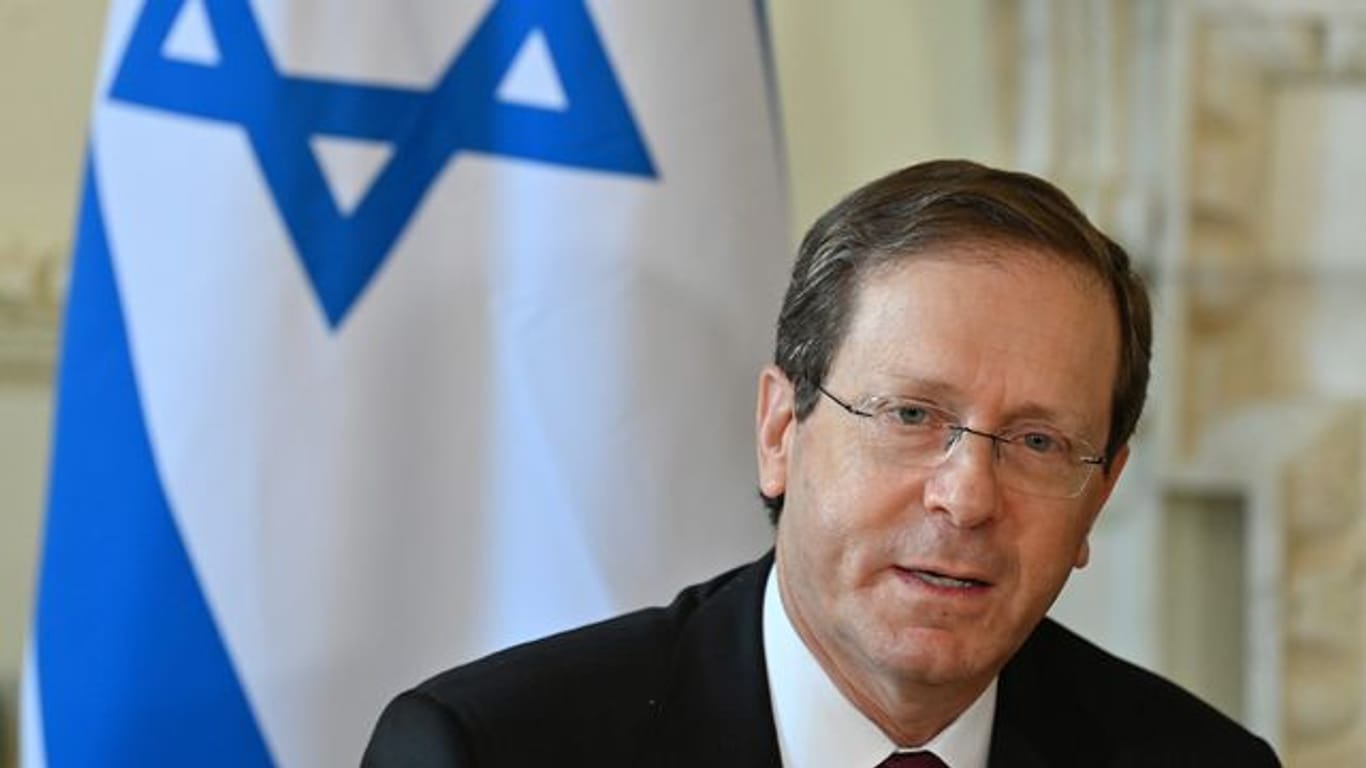 Der Staatspräsident Israels: Izchak Herzog.