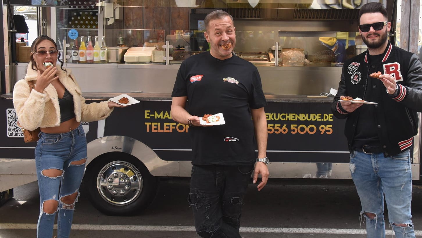 Willi Herren: Der Entertainer posiert hier mit seinen Kindern Alessia und Stefano.