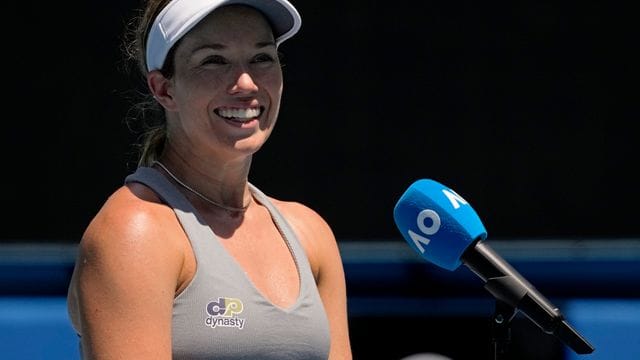 Steht bei den Australian Open im Halbfinale: Die US-Amerikanerin Danielle Collins. Steht bei den Australian Open im Halbfinale: Die US-Amerikanerin Danielle Collins.