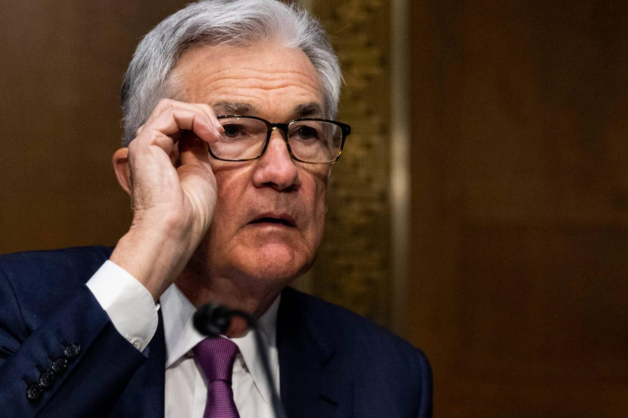 US-Notenbankchef Jerome H. Powell: Er ist in Sorge über die hartnäckig hohe Inflation.