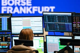 Blick auf das Geschehen in der Frankfurter Börse