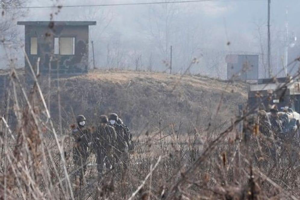 Soldaten der südkoreanischen Armee in Paju, nahe der Grenze zu Nordkorea.