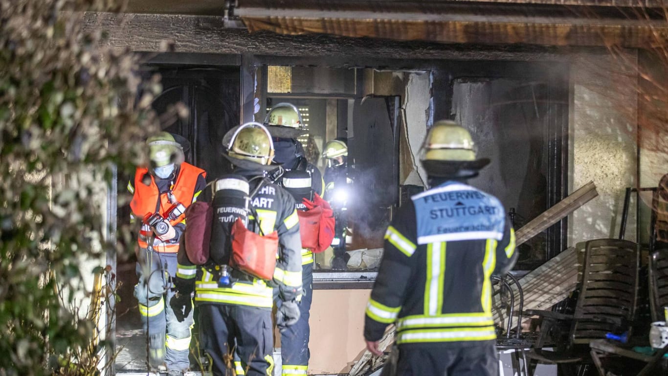 Brand in Stuttgart: Ein Bewohner des Haues wurde tot aufgefunden.