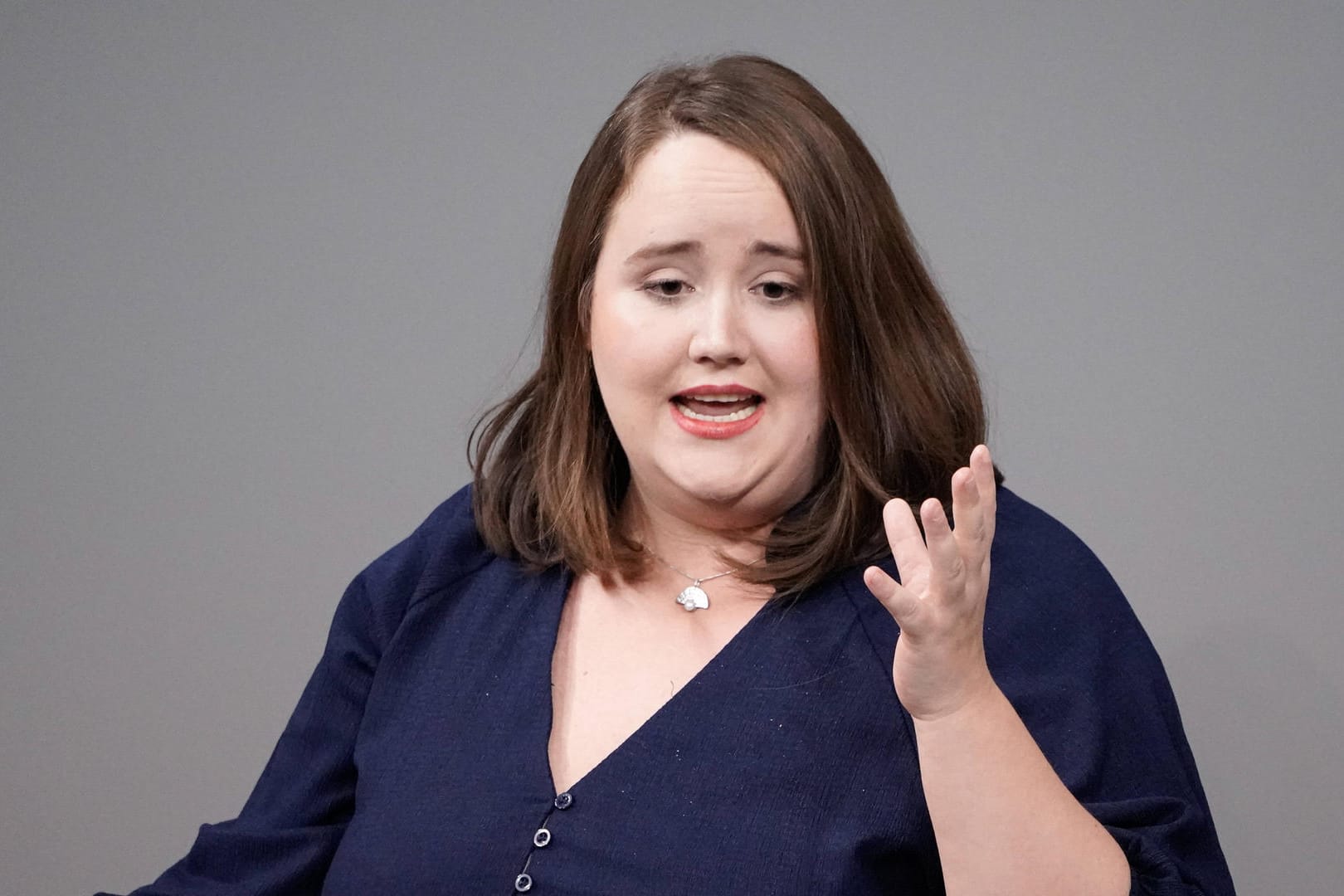 Ricarda Lang: Die Politikerin kann am Parteitag nur digital teilnehmen.