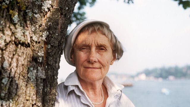 Die schwedische Kinderbuchautorin Astrid Lindgren (1987).