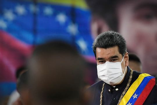 Venezuelas Präsident Nicolas Maduro bei einer Zeremonie am Obersten Gerichtshof.