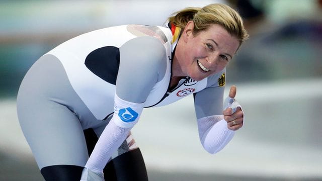 Wird in Peking an ihren achten Olympischen Spiele teilnehmen: Claudia Pechstein. Wird in Peking an ihren achten Olympischen Spiele teilnehmen: Claudia Pechstein.