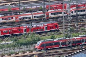 Nahverkehrszüge der Bahn in Frankfurt