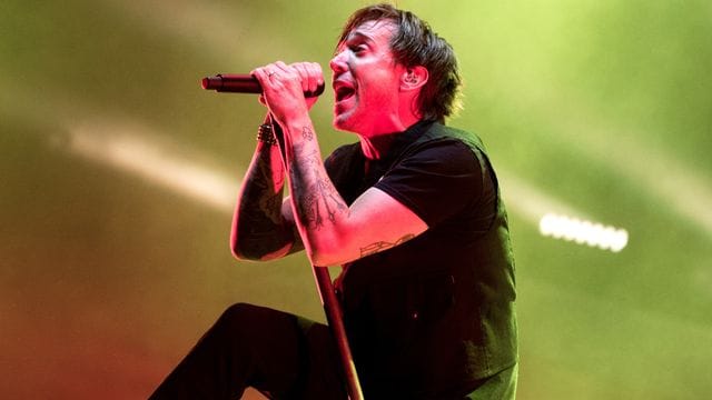 Benjamin Kowalewicz, Sänger der Band Billy Talent, steht auf dem Hurricane Festival 2018.