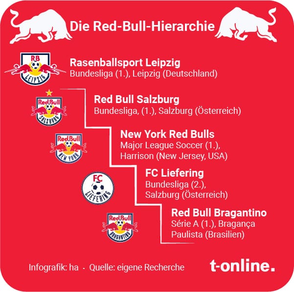 Die Red-Bull-Hierarchie grafisch dargestellt.