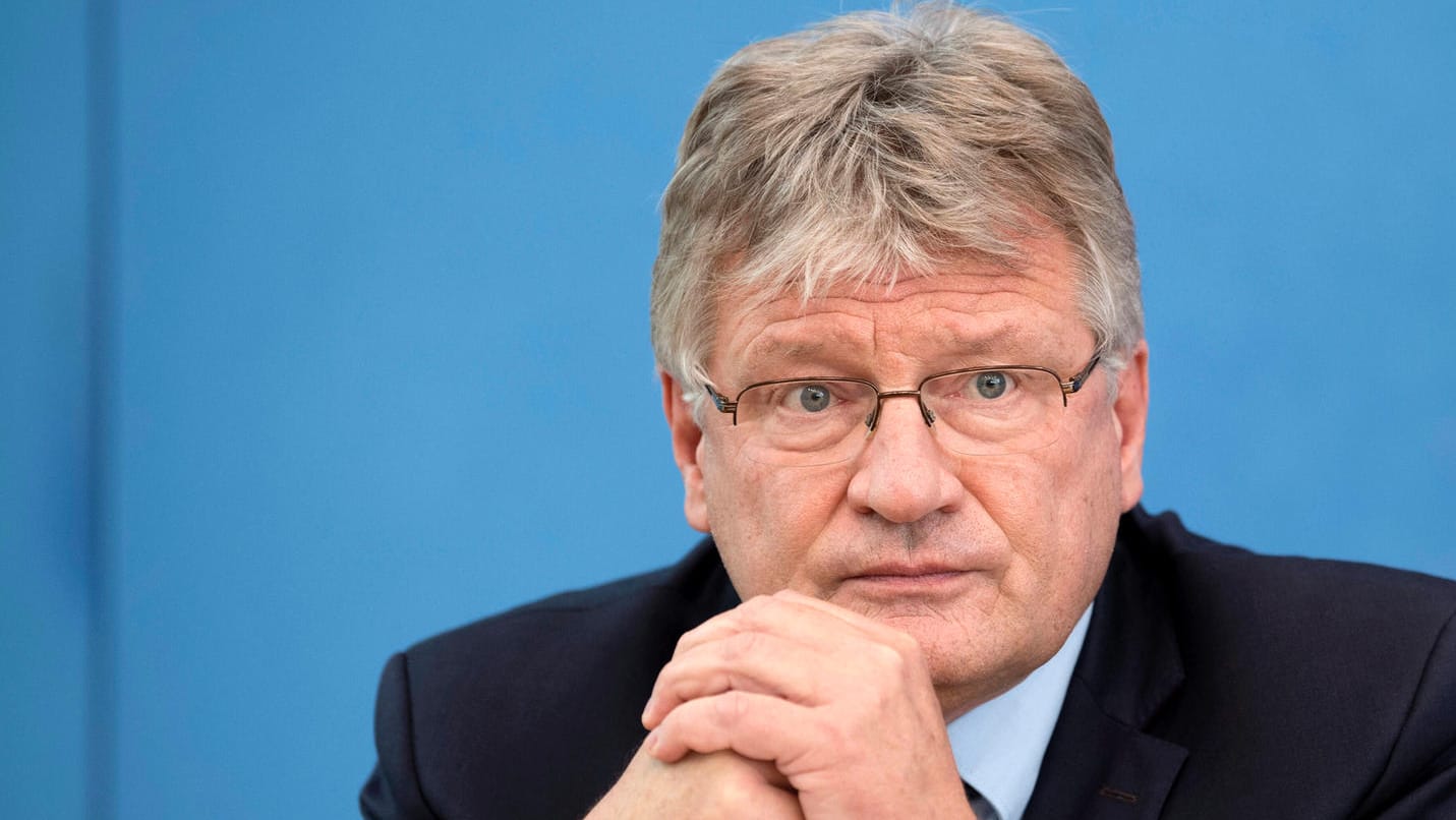 Jörg Meuthen bei einer Pressekonferenz (Archivbild): Der ehemalige AfD-Chef ist aus der Partei ausgetreten