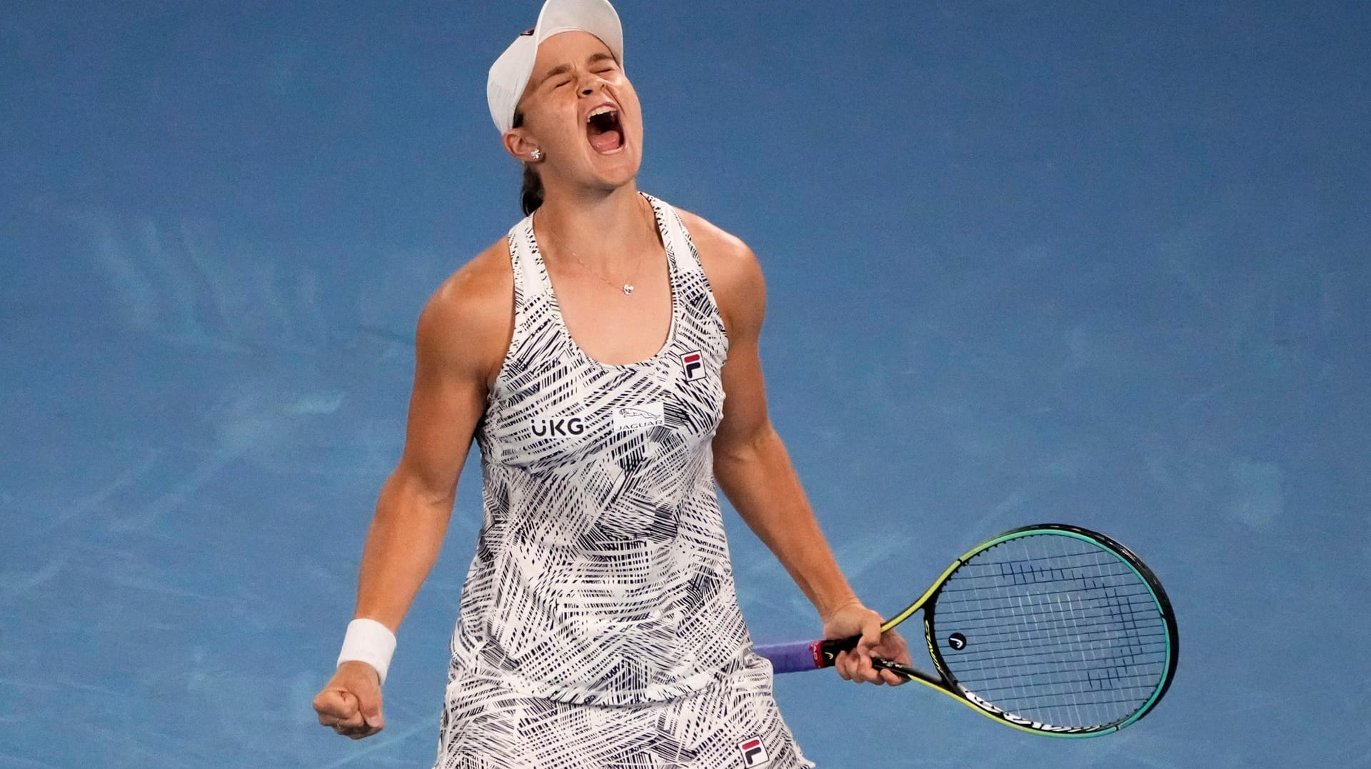 Überwältigt: Ashleigh Barty feiert ihren Sieg im Finale der Australian Open.