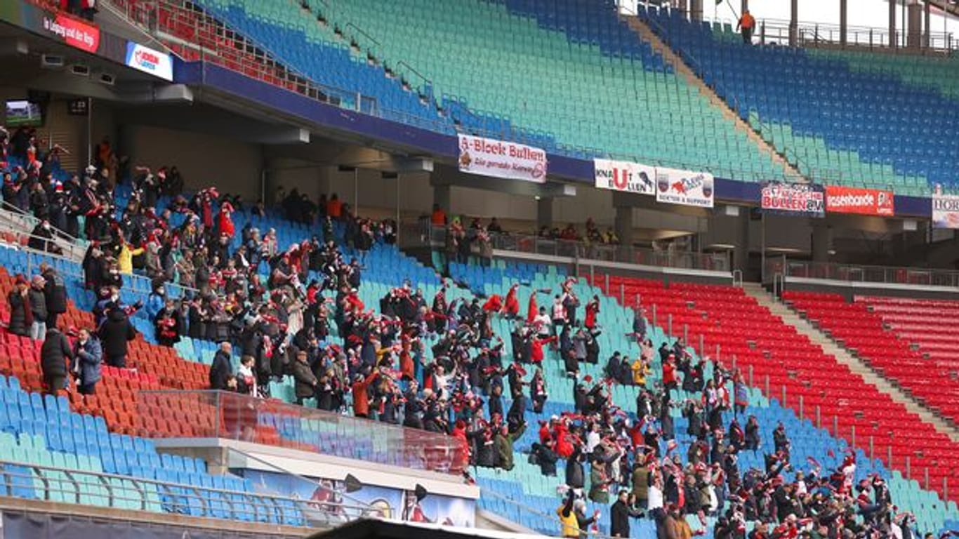 Derzeit sind in Leipzig nur wenige Zuschauer im Stadion erlaubt.