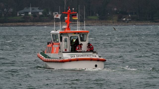 Sturm an der Küste von Schleswig-Holstein