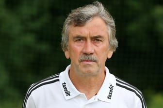 Gerd Schädlich beim Fototermin des Chemnitzer FC im Juli 2013.