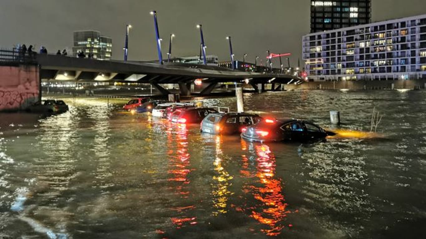 Sturmflut in Hamburg