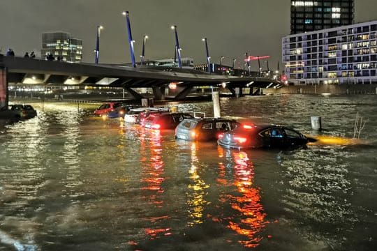 Sturmflut in Hamburg