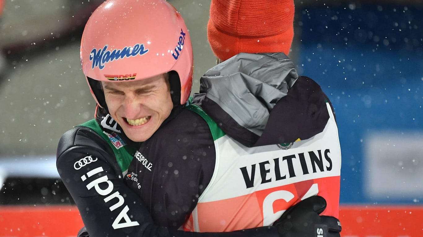 Karl Geiger (l.) und Markus Eisenbichler: Die beiden deutschen Skispringer sind auch privat gut befreundet.