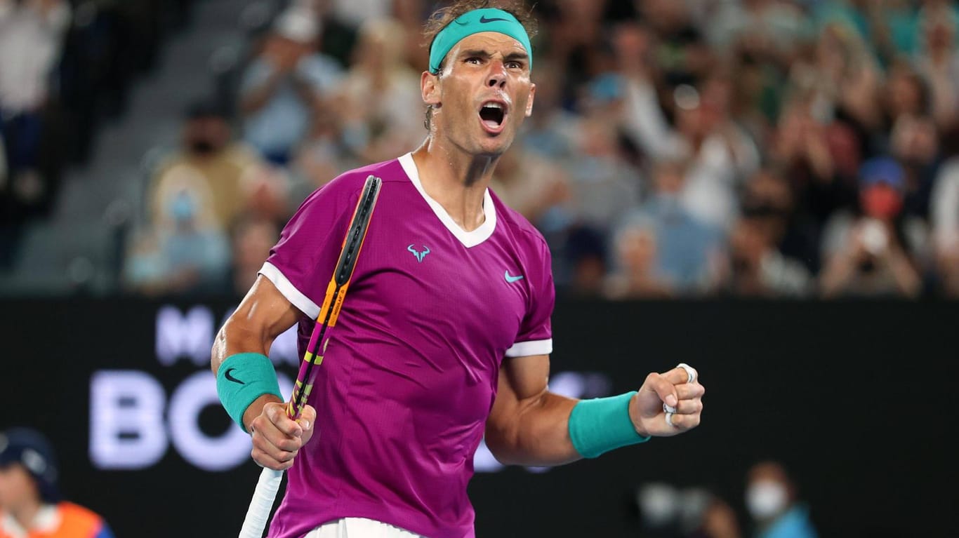 Energieleistung: Rafael Nadal im Finale gegen Daniil Medwedew.