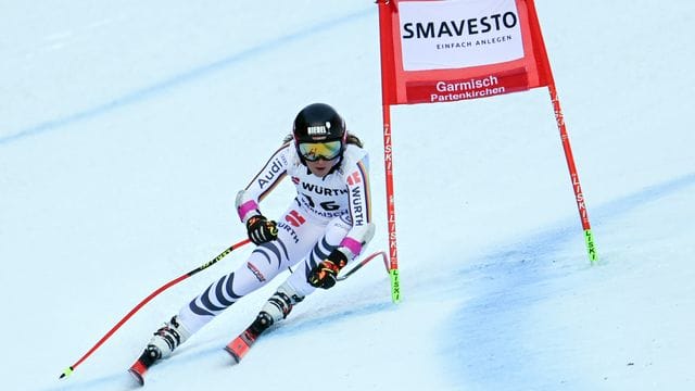 Skirennfahrerin Kira Weidle kam beim Heim-Weltcup in Garmisch-Partenkirchen beim Super-G nur auf Rang 20.