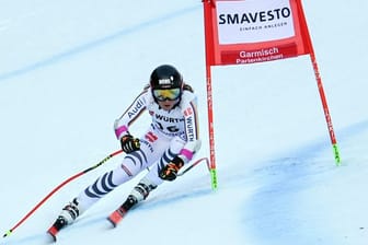 Skirennfahrerin Kira Weidle kam beim Heim-Weltcup in Garmisch-Partenkirchen beim Super-G nur auf Rang 20.