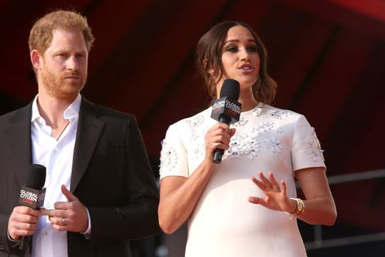 Prinz Harry und Herzogin Meghan beim Global Citizen Live-Konzert 2021 im Central Park.