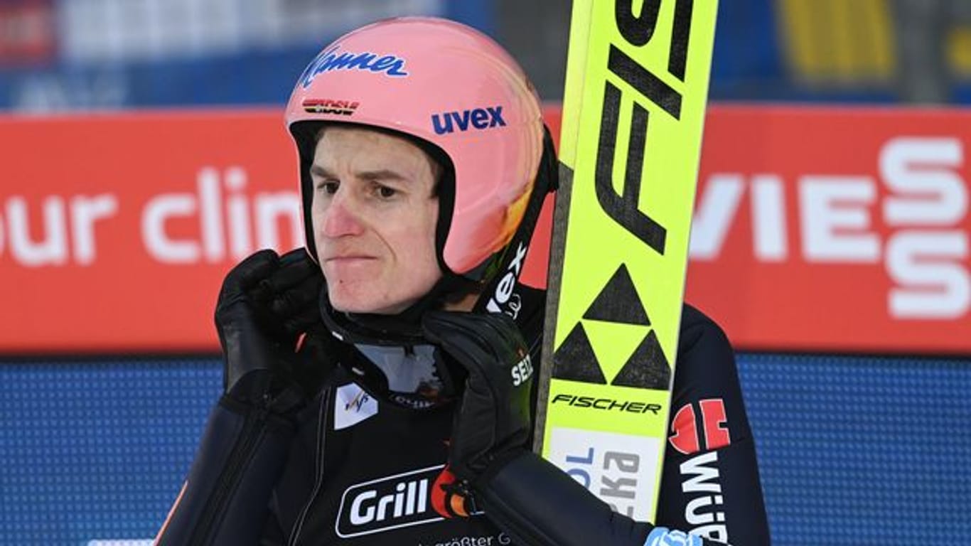 Karl Geiger wurde in Willingen Zweiter hinter Marius Lindvik.