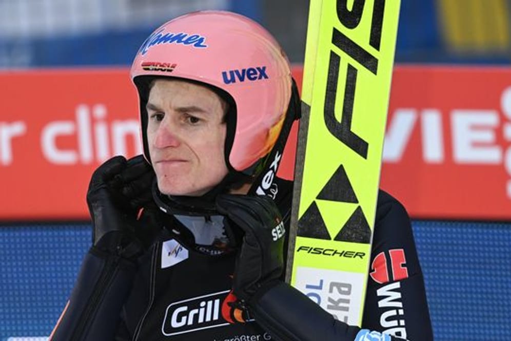 Karl Geiger wurde in Willingen Zweiter hinter Marius Lindvik.