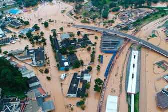 Blick auf Franco Da Rocha, Brasilien: Seit vergangenem Freitag haben die Unwetter bereits 19 Todesopfer gefordert.