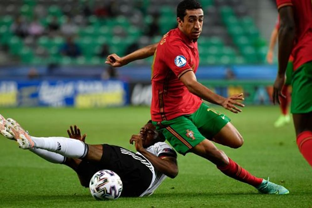 Im Einsatz für das U21-Nationalteam von Portugal: Tiago Tomas.