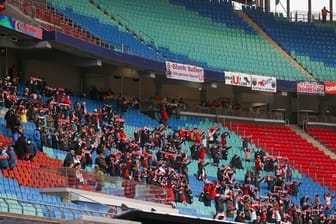 Bei Heimspielen von RB Leipzig sind derzeit nur wenige Zuschauer im Stadion zugelassen.