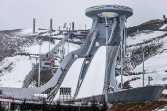 Die Olympische Skisprungschanze: Hier werden Markus Eisenbichler, Karl Geiger & Co um die Goldmedaille springen.