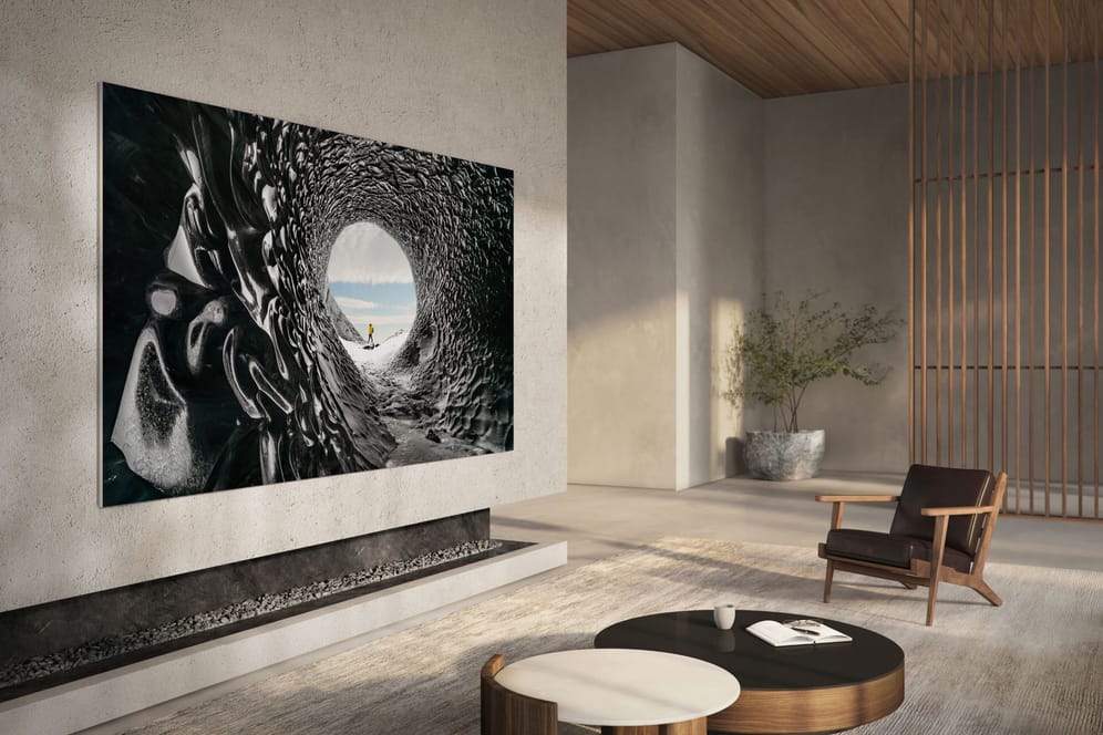 Auch Samsung hat auf der CES 2022 neue Fernseher präsentiert.