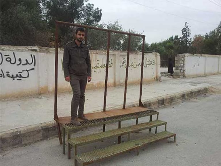 Ort des Schreckens: Hier bestrafte der IS "Sünder" auf einem öffentlichen Platz.