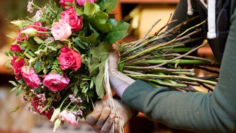 Blumenstrauß: Viele lassen am Valentinstag Blumen sprechen.
