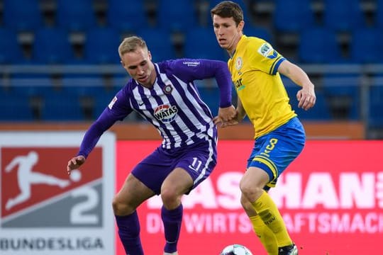 Florian Krüger (l) kommt aus Aue nach Bielefeld.