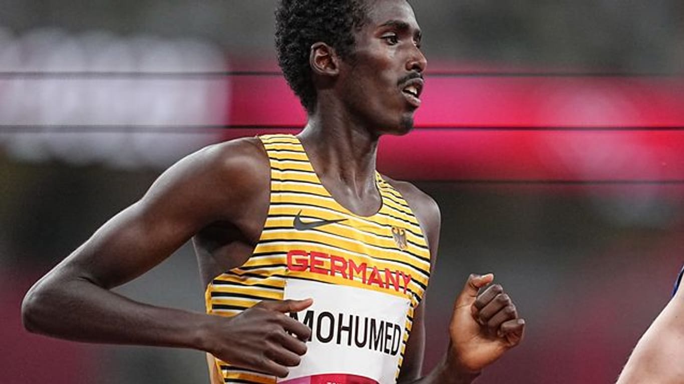 Mohamed Mohumed lief im Vorlauf über 5000 Meter nur auf Platz 16.
