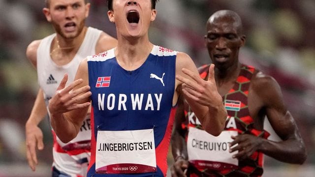 Durfte über Gold über 1500 Meter jubeln: Jakob Ingebrigtsen.