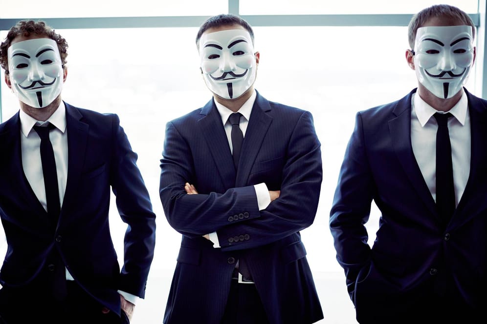Anonymous: Die Hackergruppe ist dafür bekannt, dass ihre Mitglieder nicht bekannt sind und allenfalls mit Guy Fawkes-Maske auftreten. (Symbolfoto)