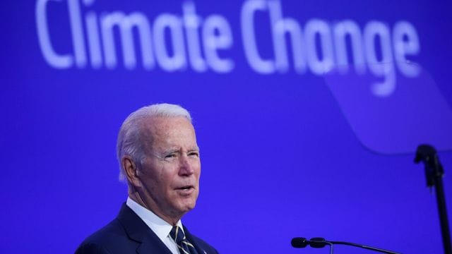 "Gott segne Sie alle und möge Gott den Planeten retten": Das waren Joe Bidens Schlussworte bei seiner Ansprache beim UN-Klimagipfel in Glasgow.