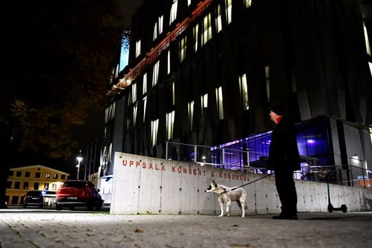 Im Konzerthaus im schwedischen Uppsala sind bei einem Sturz zwei Menschen ums Leben gekommen.