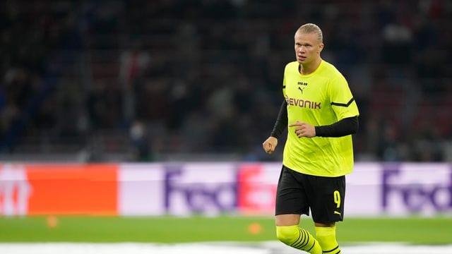 Dortmunds Erling Haaland laboriert derzeit eine Verletzung am Hüftbeuger. Dortmunds Erling Haaland laboriert derzeit eine Verletzung am Hüftbeuger.