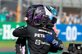 Starten in Mexiko aus der ersten Startreihe: Valtteri Bottas und Mercedes-Teamkollege Lewis Hamilton.