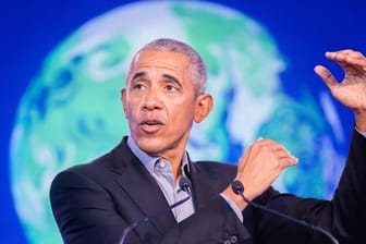 Ex-US-Präsident Barack Obama bei der UN-Klimakonferenz in Glasgow.
